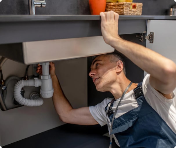 Man Fixing Sink